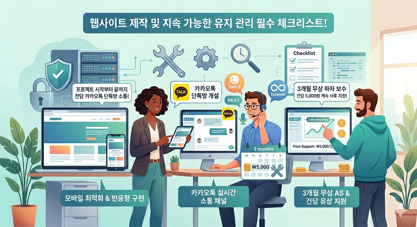 웹사이트 제작 전 반드시 확인해야 할 '현실적' 체크리스트 4가지