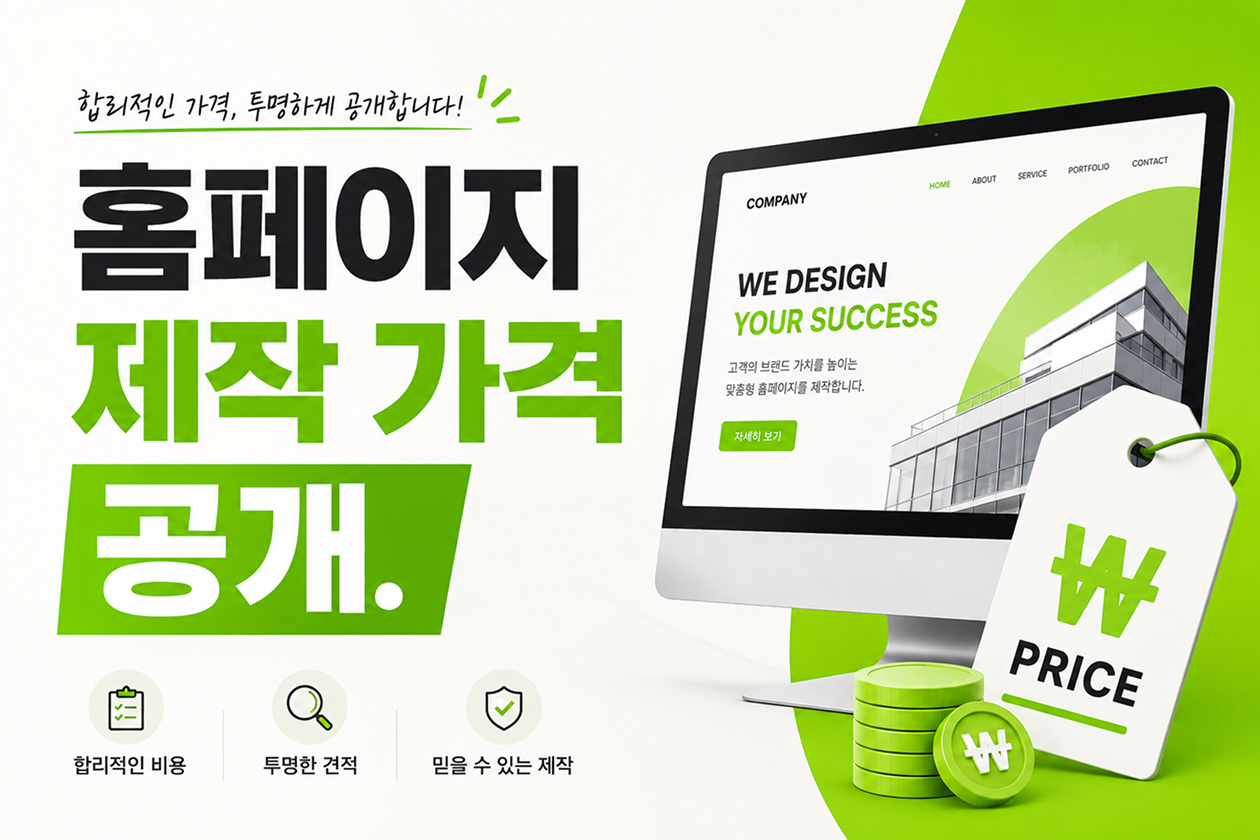 모래소프트 홈페이지 제작 가격 공개